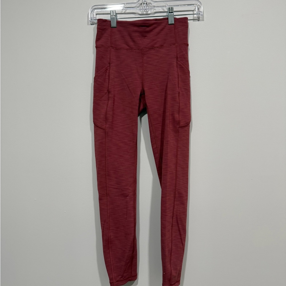 lululemon athletica Maroon Leggings